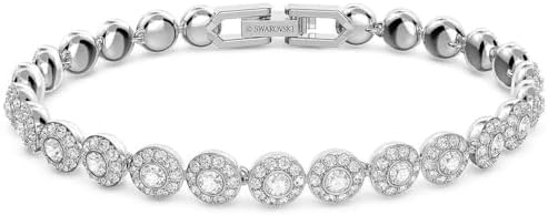 Swarovski Una Angelic Bracelet with White Crystals on a Rhodium Plated Setting