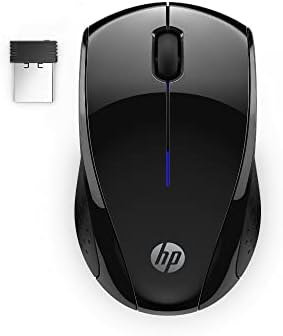 HP X3000 G3 Wireless Mouse - Black, 15-Month Battery, Side Grips for Control, Travel-Friendly, Blue LED, Powerful 1600 DPI Optical Sensor, Compatible with Wins PC/Laptop, Mac, Chromebook (683N7AA)