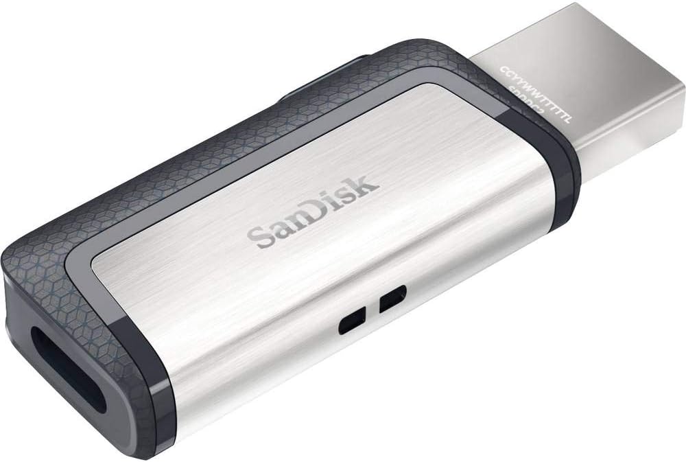 SanDisk 128GB Ultra Dual Drive USB Type-C - USB-C, USB 3.1 - SDDDC2-128G-G46, Gray