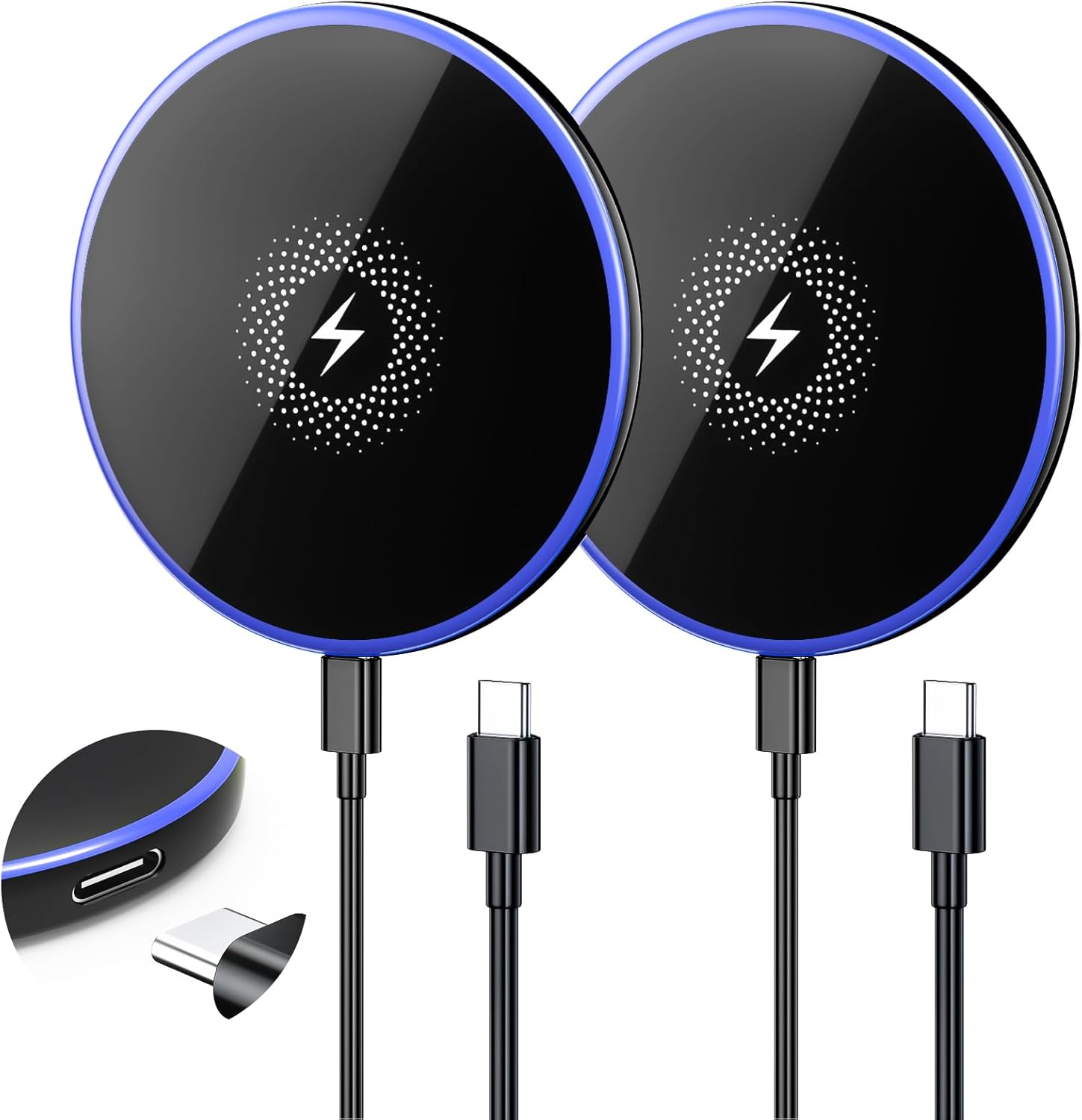 Wireless Charger 2Pack 6FT 15W Samsung Magnetic Wireless Charger Fast Charging Pad for Samsung Galaxy S26 S25 Ultra\/S24 FE\/S23 Ultra\/S22\/S21\/Z Google Pixel 9 8a 7a 8 7 Pro | Strong Magnet Technol