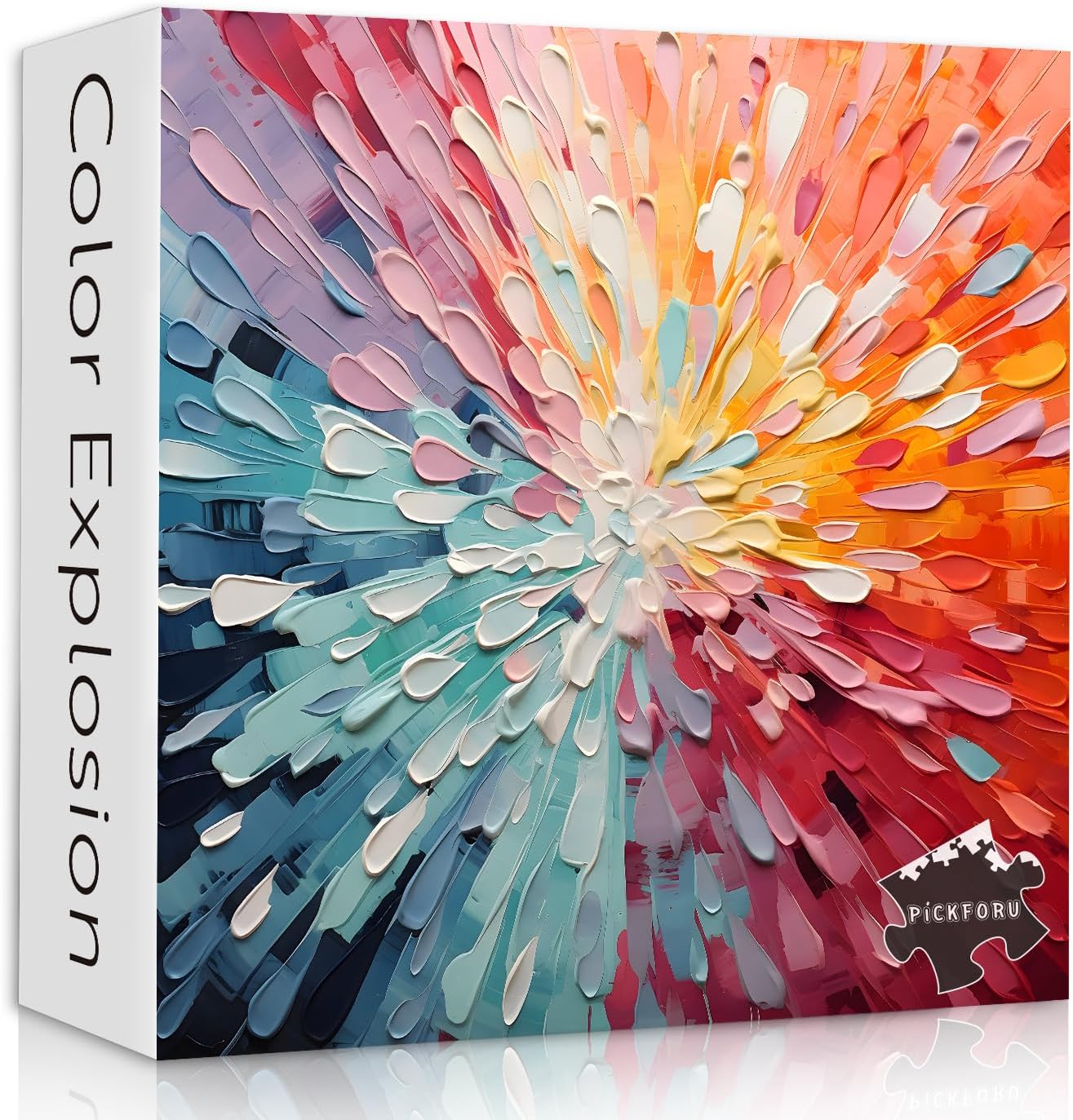 Impossible Puzzles 1000 Piece, Colorful Hard Difficult Puzzle for Adults, Gradient Rainbow Challenging Jigsaw Art Painting