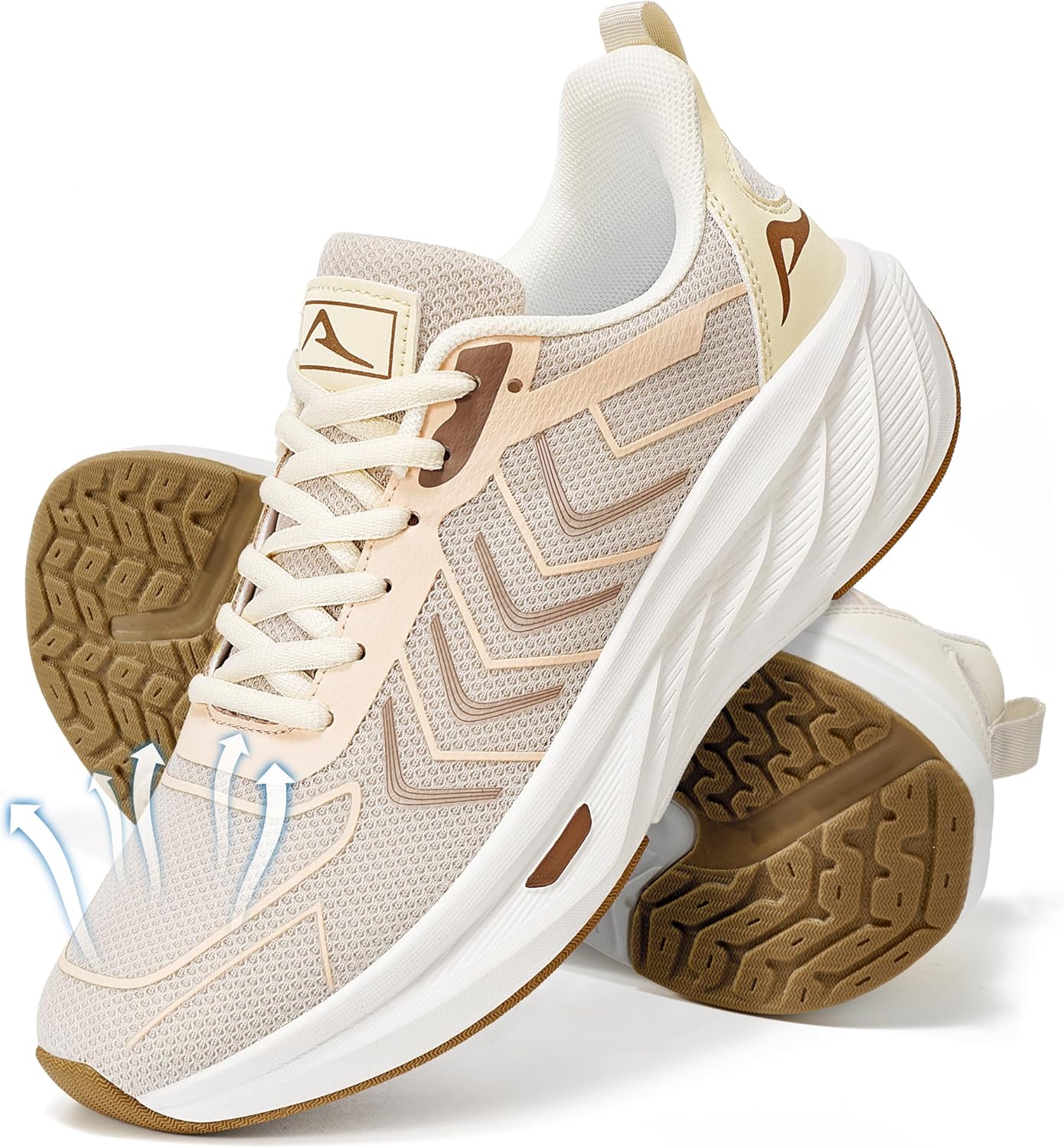 HARENCE Womens Sneakers Tennis Shoes: Comfortable Breathable Non Slip Casual Athletic Walking Shoes for Gym Workout